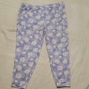 Secret Treasures Women's Cat Cloud Print Pajama Pants Cat Lady Size 3X
